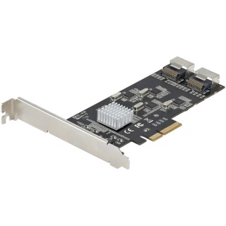 StarTech.com 8 Port SATA 6Gbps PCIe x4 Serial Board 5.9 x 2.7 x 0.6 in 8P6G-PCIE-SATA-CARD