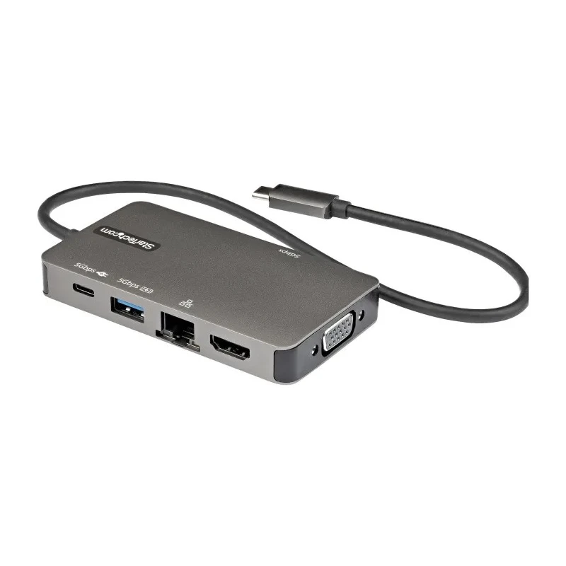 StarTech.com USB C Docking Station with VGA, HDMI, 3 USB Ports 3840 x 2160 Pixel DKT30CHVPD2