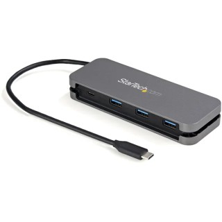StarTech.com 4 Port USB 3.0 USB Hub, USB Bus Powered, 135 mm Length, 50 mm Width, 20 mm Height HB30CM3A1CB
