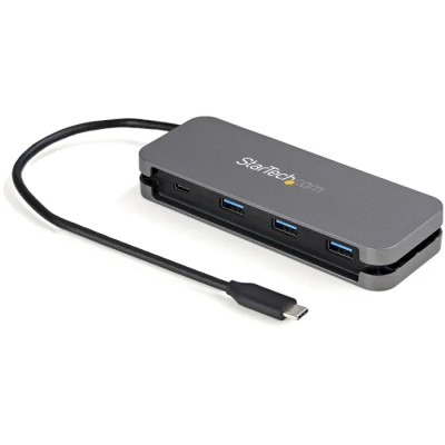 StarTech.com 4 Port USB 3.0 USB Hub, USB Bus Powered, 135 mm Length, 50 mm Width, 20 mm Height HB30CM3A1CB