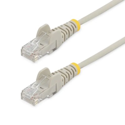 StarTech.com Cat6 Ethernet Cable 4 Core, 2.5 m Length, Unshielded, Snagless, Grey Jacket with Aluminium Hydroxide EVA Sheath 