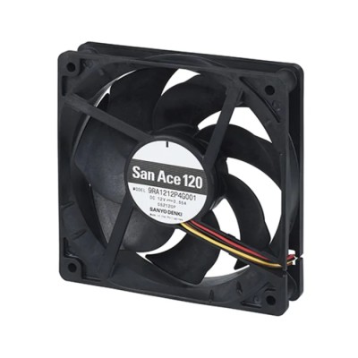 Sanyo Denki San Ace Series Axial Fan 24V DC 1.4 m³/min Air Flow 2.64 W Power Consumption 110 mA 80x80x25 mm 9RA0824P4G001