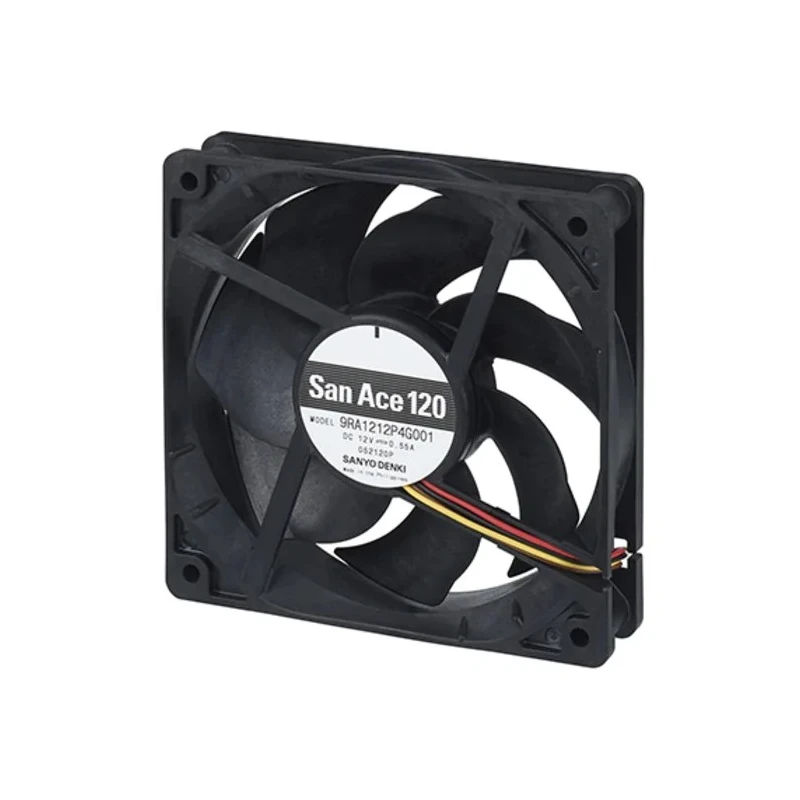 Sanyo Denki San Ace Series Axial Fan 24V DC 1.4 m³/min Air Flow 2.64 W Power Consumption 110 mA 80x80x25 mm 9RA0824P4G001