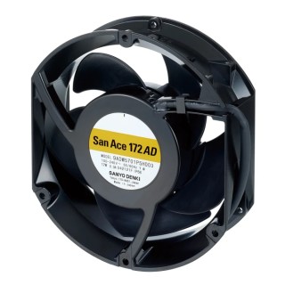 Sanyo Denki San Ace Series Axial Fan 100V AC, 240 V AC, 17 W, 300 mA, 6.7 m³/min Airflow, 3800 RPM 9ADW5701P5H003