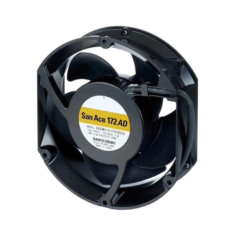 Sanyo Denki San Ace Series Axial Fan 100V AC, 240 V AC, 17 W, 300 mA, 6.7 m³/min Airflow, 3800 RPM 9ADW5701P5H003