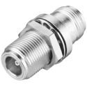 Siemens Connector N-Connector Female/Female Panel Feedthrough 20.7 mm Diameter 38 mm Length 6GK5798-2PP00-2AA6
