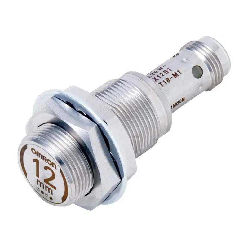 Omron Threaded Barrel Inductive Proximity Sensor M18 NPN 30V DC 12mm Sensing Distance E2EW-X12C318-M1