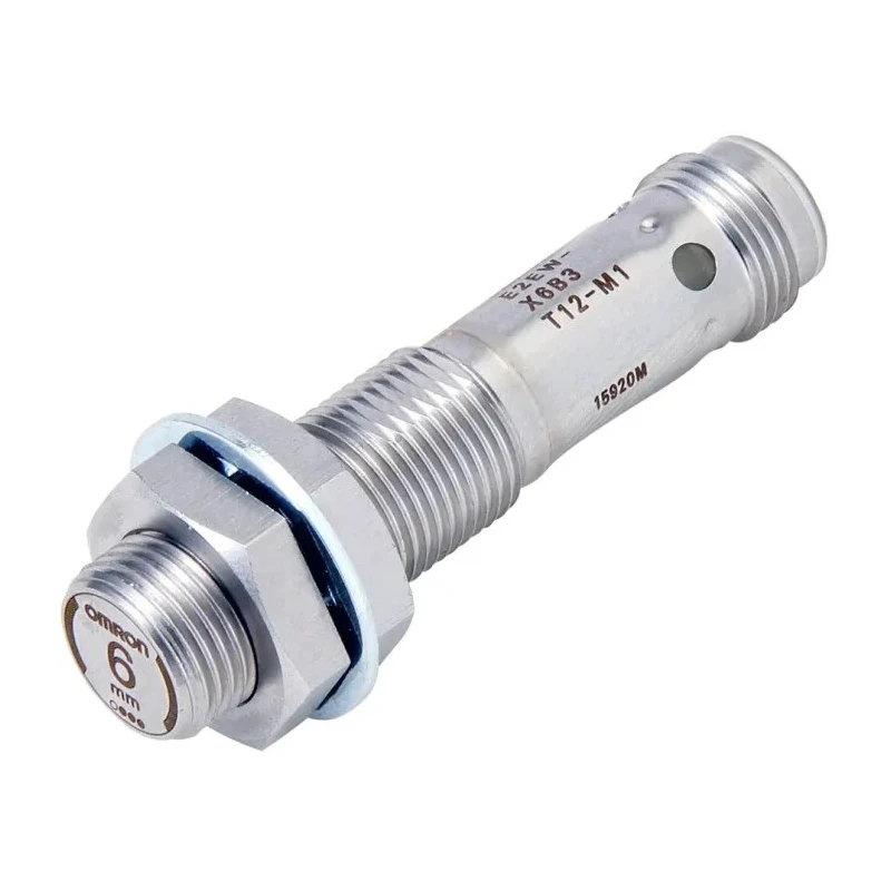 Omron Threaded Barrel Inductive Proximity Sensor M12 30V DC 6 mm Detection PNP Output E2EW-X6B212-M1