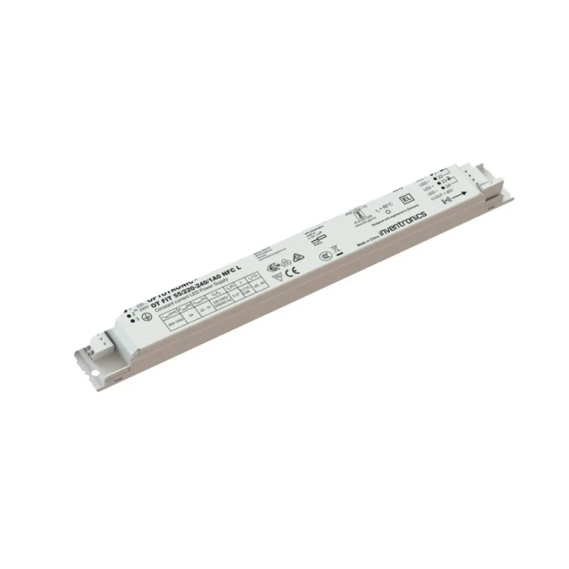 Inventronics IP20 1 Output LED Driver, 20V / 51V, 55W, 1050mA / 400mA, Non-Dimmable Linear / Area Constant Current 