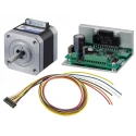 Sanyo Denki Single Shaft Bipolar Stepper Motor 24V, 0.43Nm Holding Torque, 1.8° Step Angle, 42 mm Frame DB14S422S