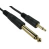 RS PRO Male Male Auxiliary Cable 2 m Polyvinyl Chloride Jacket Black RCA Cable 236-8989
