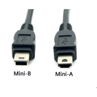RS PRO IC Socket USB Cable Male Mini USB Type A to Male Mini USB Type B Black 1m 236-9084
