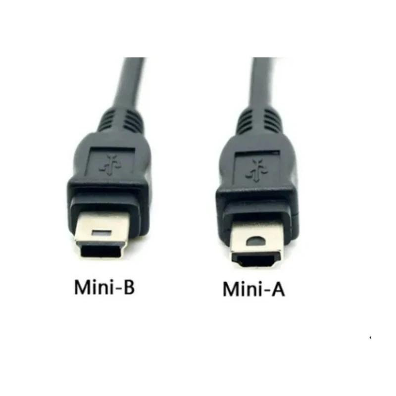 RS PRO IC Socket USB Cable Male Mini USB Type A to Male Mini USB Type B Black 1m 236-9084