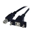 RS PRO IC Socket USB Cable Male USB Type B to Female USB 2.0 300 mm 236-9153