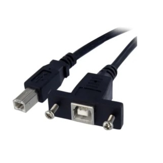 RS PRO IC Socket USB Cable Male USB Type B to Female USB 2.0 300 mm 236-9153
