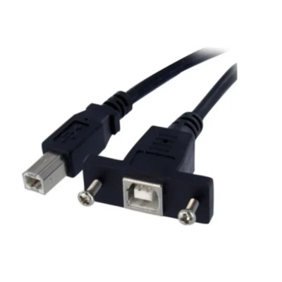 RS PRO IC Socket USB Cable Male USB Type B to Female USB 2.0 300 mm 236-9153