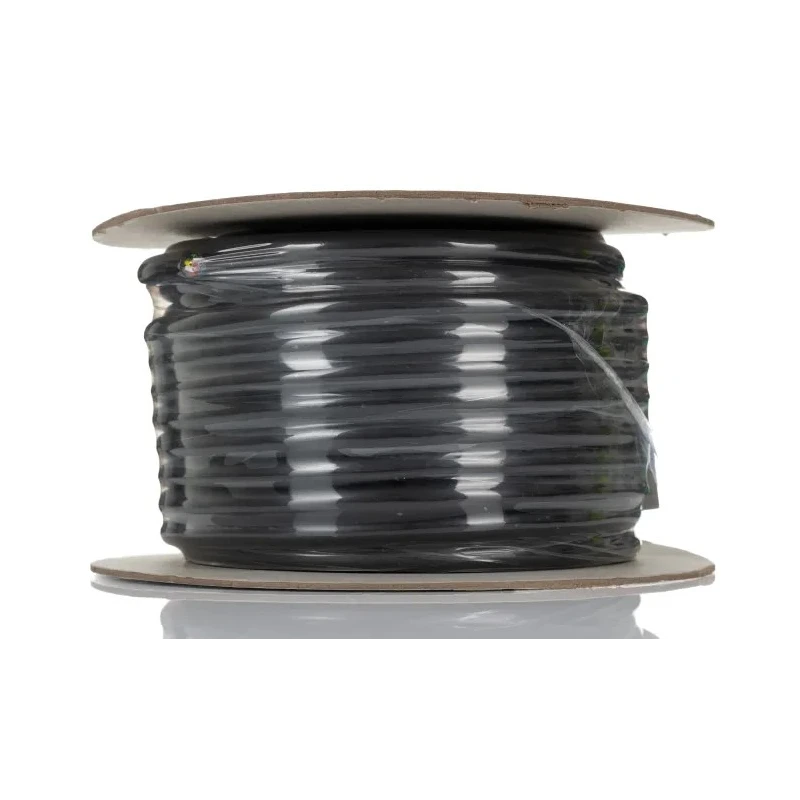 RS PRO DEF STAN Multi-Core Industrial Cable, 12 Cores, 0.5mm², Unscreened, 25 m, Black Polyvinyl Chloride Sheath 236-9220