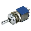 APEM Toggle Switch Panel Mount On-Off-On SPDT 24 V dc 3A Brass Actuator 106392103