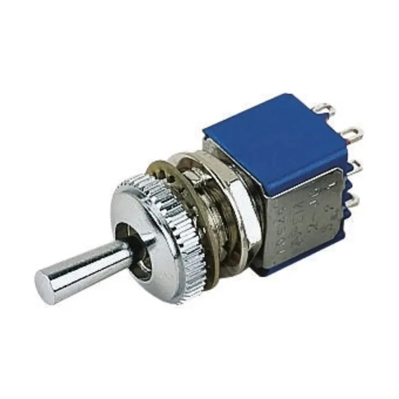 APEM Toggle Switch Panel Mount On-Off-On SPDT 24 V dc 3A Brass Actuator 106392103