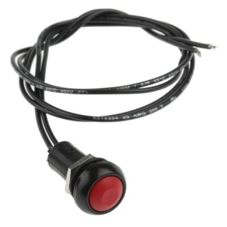 APEM IP Series Panel Mount Momentary Push Button Switch, 13.6 mm Cutout, SPST, IP67, 50 V dc 250 V ac, Model IPR3FAD-6