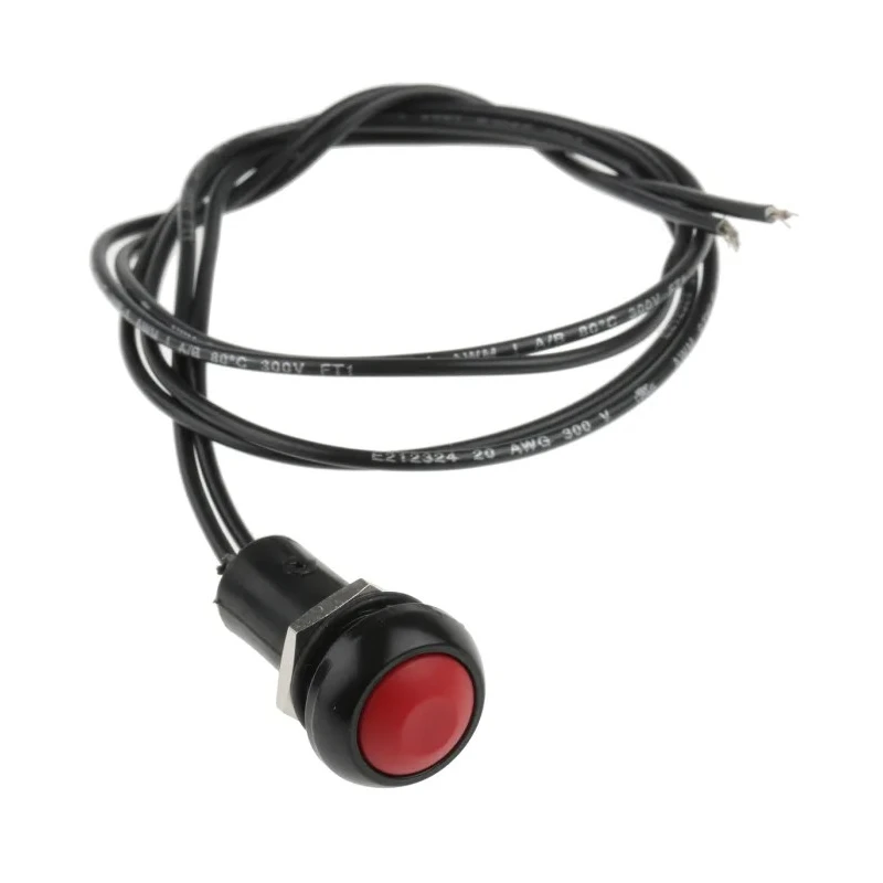 APEM IP Series Panel Mount Momentary Push Button Switch, 13.6 mm Cutout, SPST, IP67, 50 V dc 250 V ac, Model IPR3FAD-6