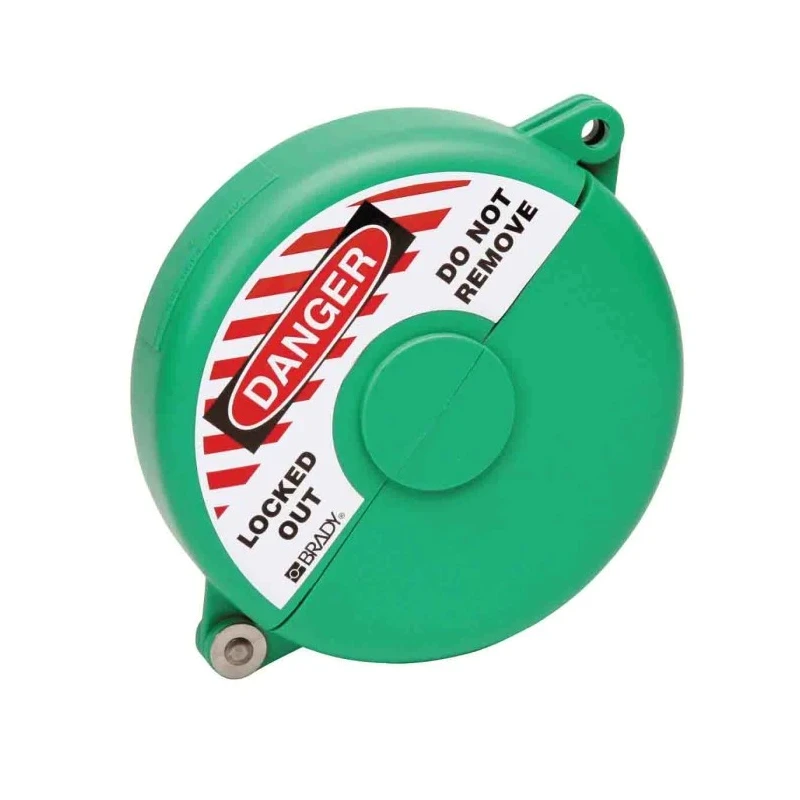 Brady Polypropylene Green 1-Lock Gate Valve Lockout with 9.53 mm Shackle Diameter GATE VALVE LOCKOUTS GVLO 5-6.5 GREEN