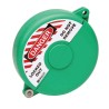 Brady Polypropylene Green 1-Lock Gate Valve Lockout with 9.53 mm Shackle Diameter GATE VALVE LOCKOUTS GVLO 5-6.5 GREEN