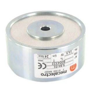 Mecalectro Holding Magnet 2000 N Holding Force 24V DC 5.84.01