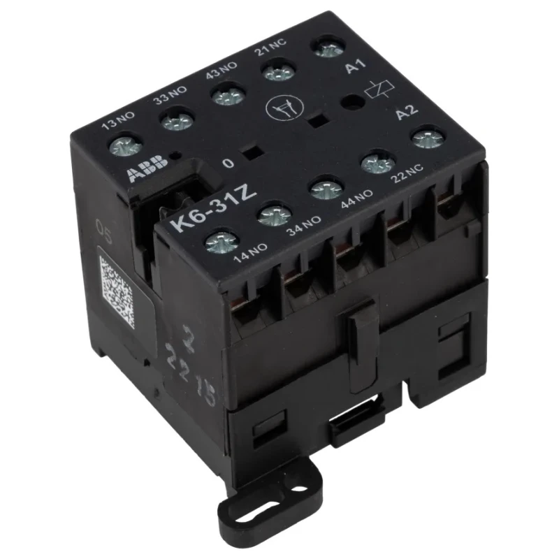 ABB K6-31Z Contactor Relay 127V DC Coil 4-Pole 4 A 690V, 3 NO/1 NC GJH1211001R8314 K6-31Z 110V 40/450HZ