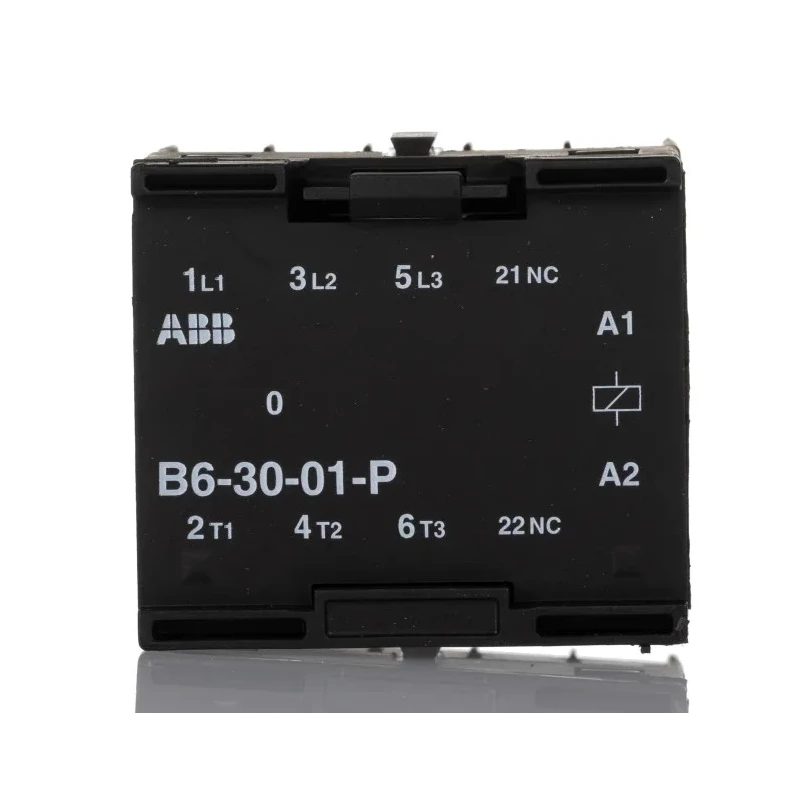 ABB B6 Series Contactor 3-Pole 20 A 4 kW Power Rating 240V Coil Voltage GJL1211009R8010 B6-30-01-P 220-240V AC