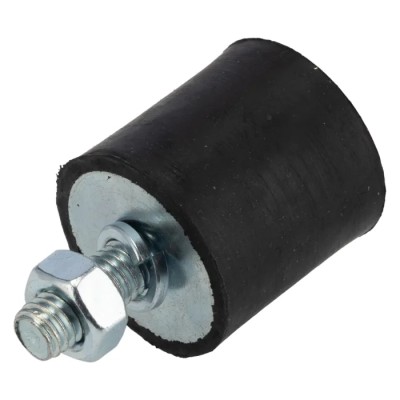 FIBET M8 x 20 mm Anti-Vibration Mount Male to Female Bobbin Zinc Plated Steel Nitrile Rubber 60 IRHD 3030VD20-60