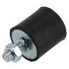 FIBET M8 x 20 mm Anti-Vibration Mount Male to Female Bobbin Zinc Plated Steel Nitrile Rubber 60 IRHD 3030VD20-60