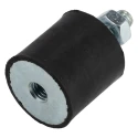 FIBET M8 x 20 mm Anti-Vibration Mount Male to Female Bobbin Zinc Plated Steel Nitrile Rubber 60 IRHD 3030VD20-60