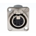 RS PRO Panel XLR Connector, Straight Orientation, 50V Voltage, 7.5A Current, 5 Contacts, Silver over Nickel Plating NC5FD-LX