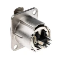 RS PRO Panel XLR Connector, Straight Orientation, 50V Voltage, 7.5A Current, 5 Contacts, Silver over Nickel Plating NC5FD-LX