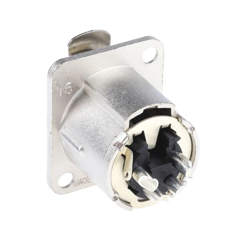 RS PRO Panel XLR Connector, Straight 50V Female, 4 Contacts, Silver over Nickel Plating NC4FD-LX