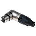 Neutrik Cable XLR Connector Right Angle 3 Way Female Silver Plating 50V NC3FRX