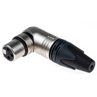 Neutrik Cable XLR Connector Right Angle 3 Way Female Silver Plating 50V NC3FRX