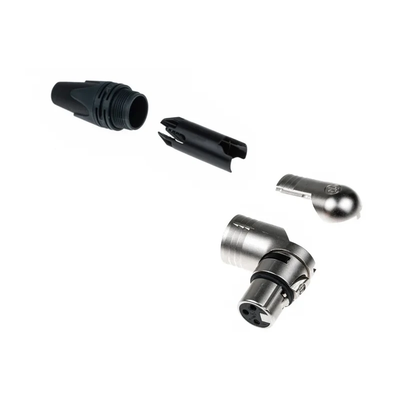 Neutrik Cable XLR Connector Right Angle 3 Way Female Silver Plating 50V NC3FRX