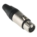 Neutrik Cable XLR Connector Straight 50V Female 6 Way Silver over Nickel Plating NC6FXX