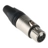 Neutrik Cable XLR Connector Straight 50V Female 6 Way Silver over Nickel Plating NC6FXX