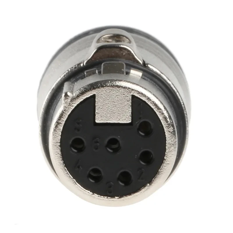 Neutrik Cable XLR Connector Straight 50V Female 6 Way Silver over Nickel Plating NC6FXX