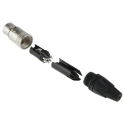 Neutrik Cable XLR Connector Straight 50V Female 6 Way Silver over Nickel Plating NC6FXX