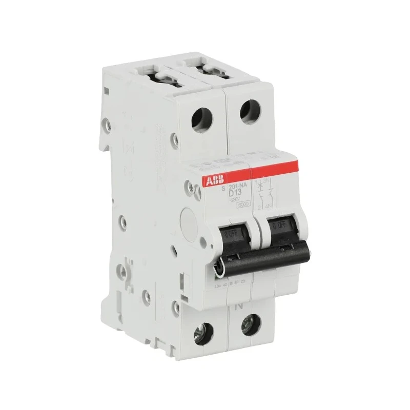 ABB System Pro M Compact S200 Miniature Circuit Breaker, 1-Pole, 13A, Type D, 400V AC, 12V DC, 6kA Breaking 2CDS251103R0131