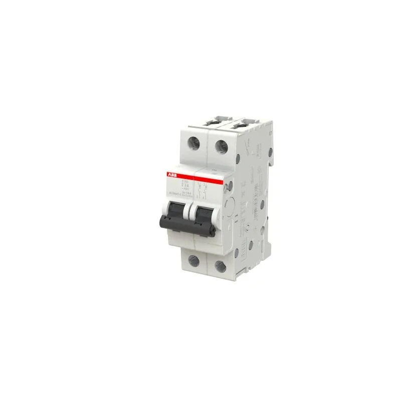ABB System Pro M Compact S200 Miniature Circuit Breaker, 2-Pole, 3A, Type Z, 400V AC, 125V 2CDS252001R0318 S202 Z 3A - 10 KA