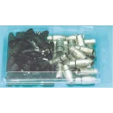 Neutrik Cable XLR Connector, Straight Orientation, 4 Contacts, 50V, 10A, Silver over Nickel Plating NC4MXX-D25
