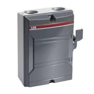 ABB 4-Pole Surface Mount Switch Disconnector IP65, 15 kW, 690V AC, 3-Phase 