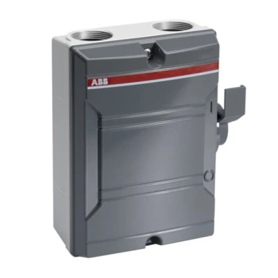 ABB 4-Pole Surface Mount Switch Disconnector IP65, 15 kW, 690V AC, 3-Phase 
