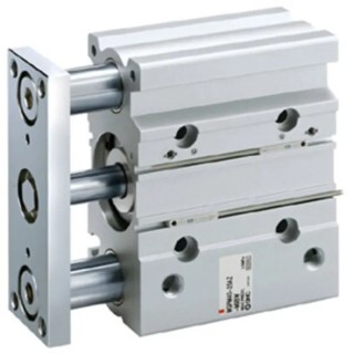 SMC Pneumatic Guided Cylinder 16mm Bore, MGPL Series, 100 mm Stroke, Double Acting, Aluminium Alloy Body MGPL16-100AZ