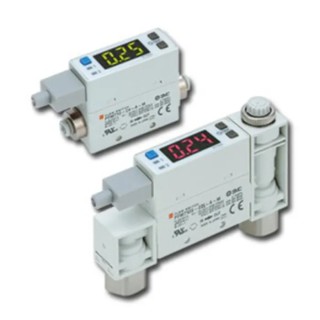 SMC Integrated Display Flow Switch for Air, 1L/min Min, 50L/min Max, 24V DC, 750kPa, Model PFM7 